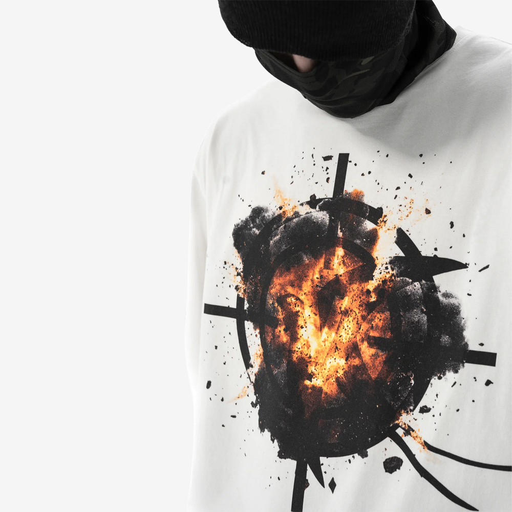 DETONATE Tee, White/Black/Orange#114843