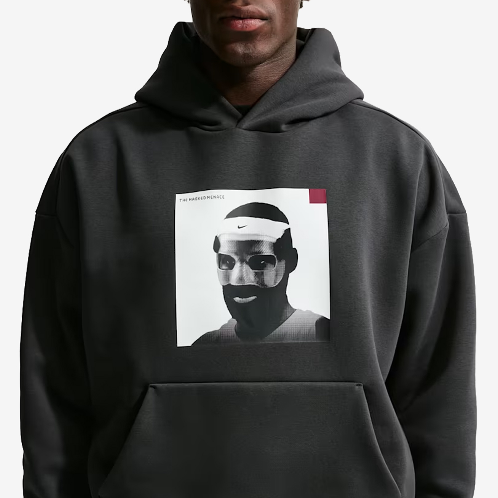 LeBron "Masked Menace" Therma-FIT Basketball Hoodie, Off Noir#113872