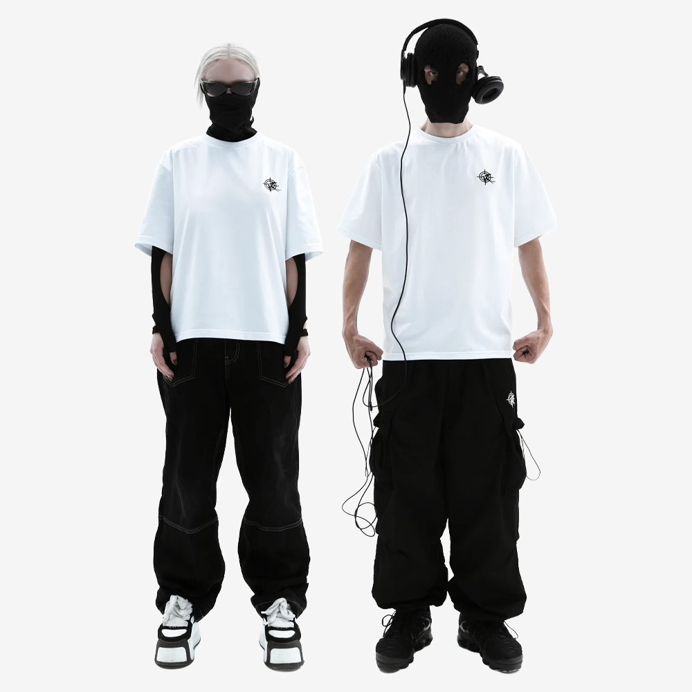 ICELAND COTTON T-Shirt, White/Black