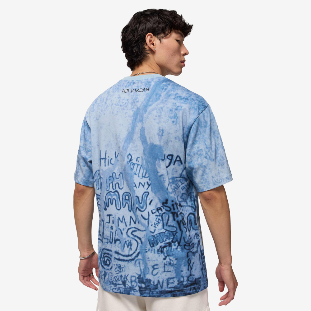 AJ 85 Playground Dunk Graphic T-Shirt, Cirrus Blue/Black