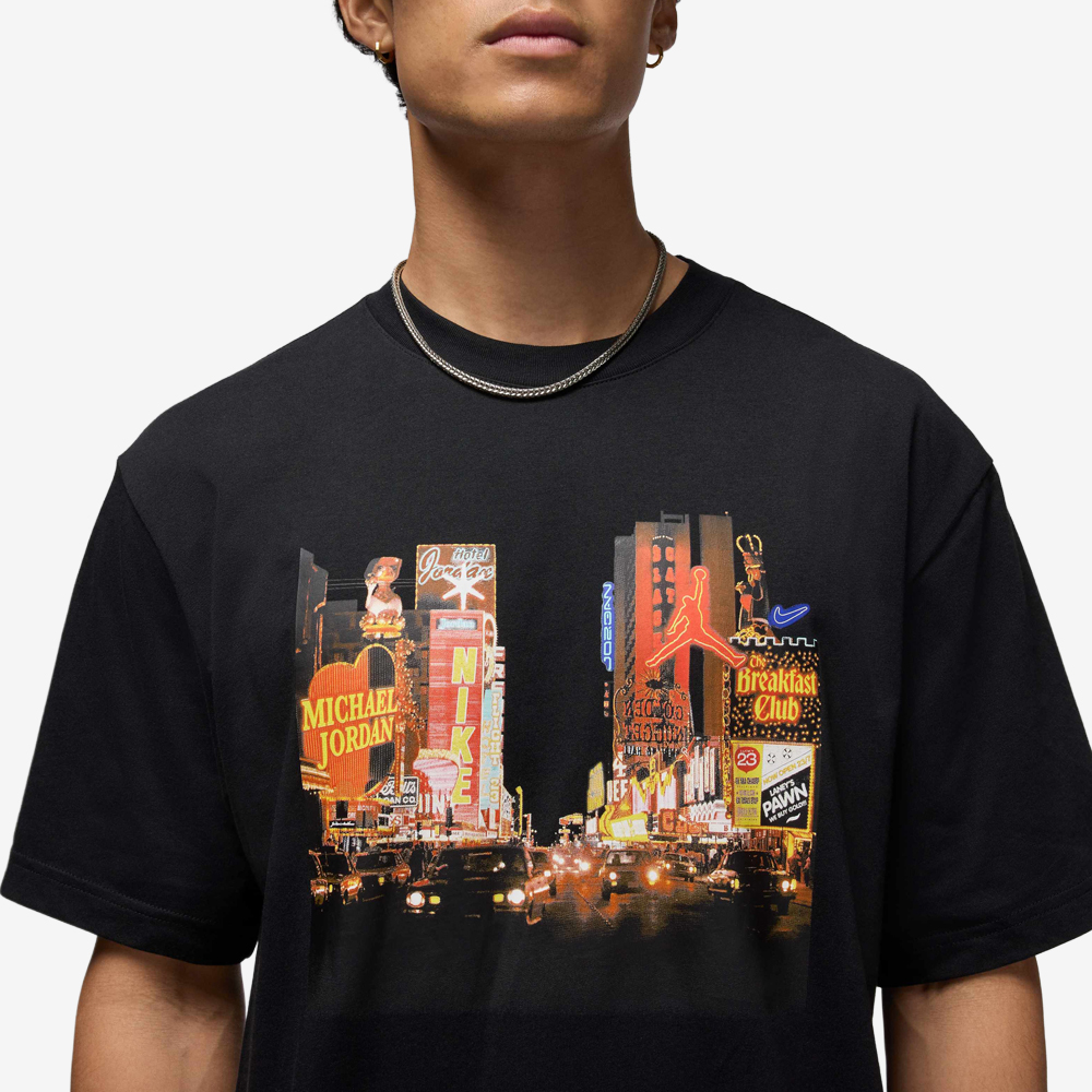 Night City Lights T-Shirt, Black#113993