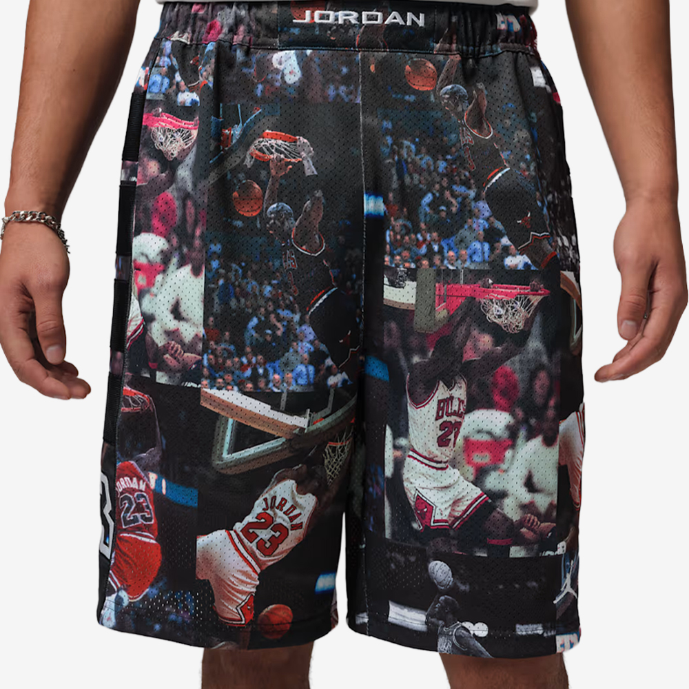 Flight Printed Cat Scratch Shorts, Black#113799