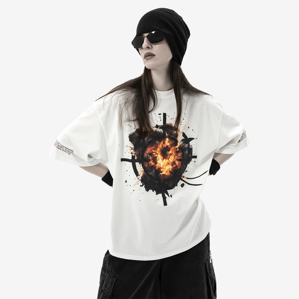 DETONATE Tee, White/Black/Orange#114841