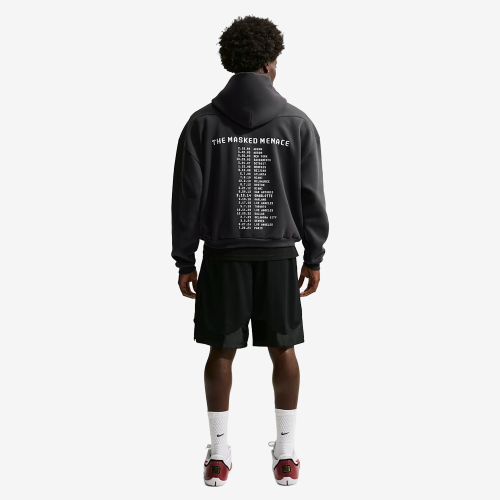 LeBron "Masked Menace" Therma-FIT Basketball Hoodie, Off Noir#113871