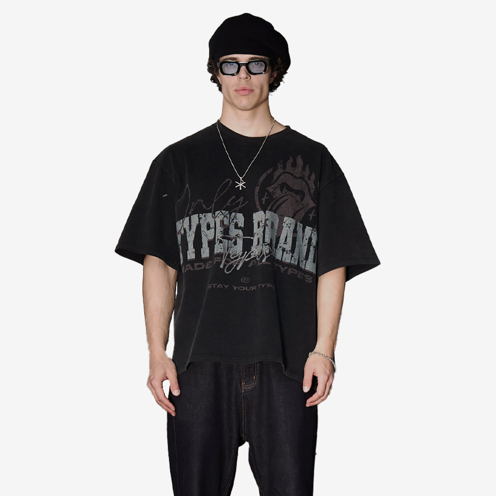 "Bulky" T-Shirt, Black#114576