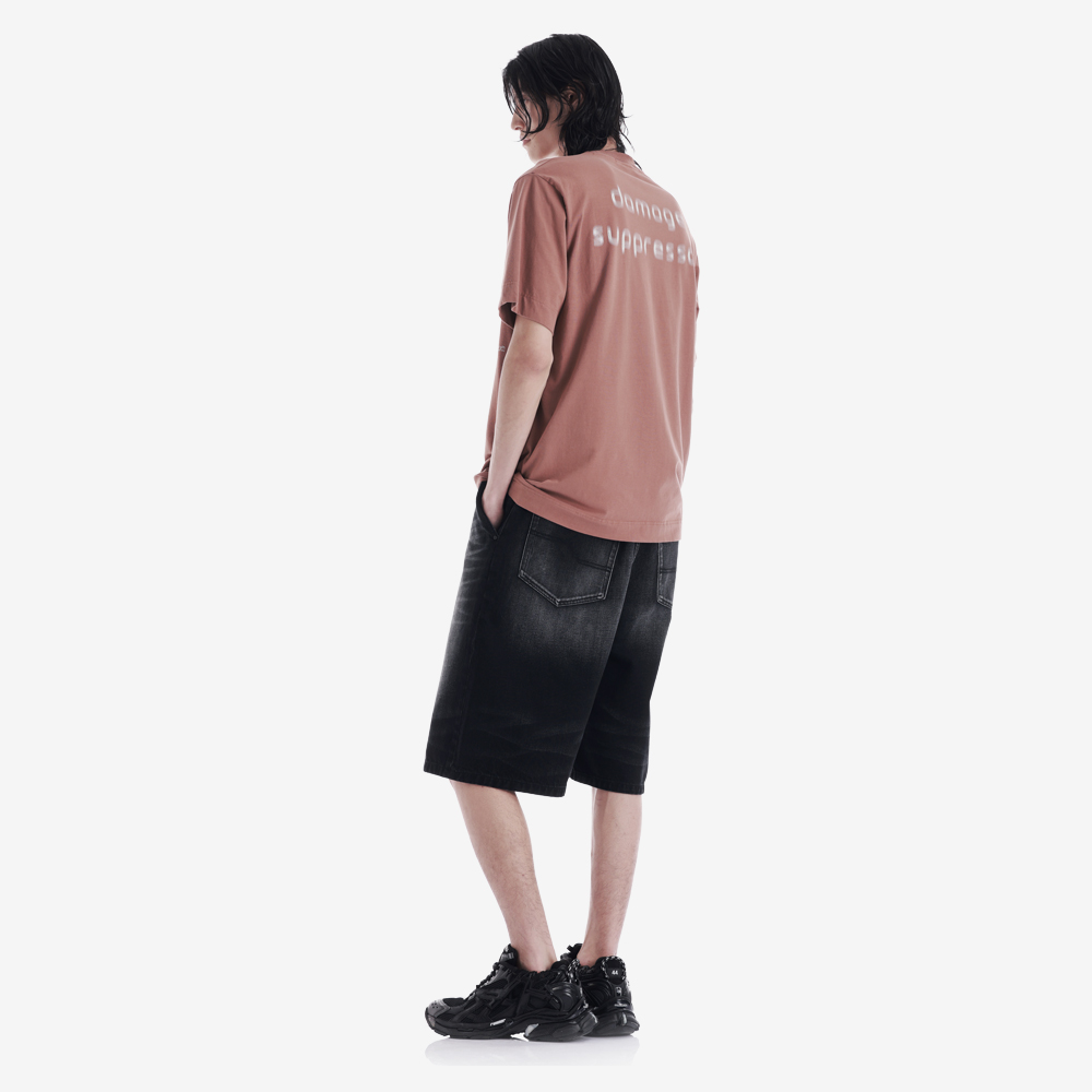 Speed Effect Print T-Shirt, Rusty Tree#112000