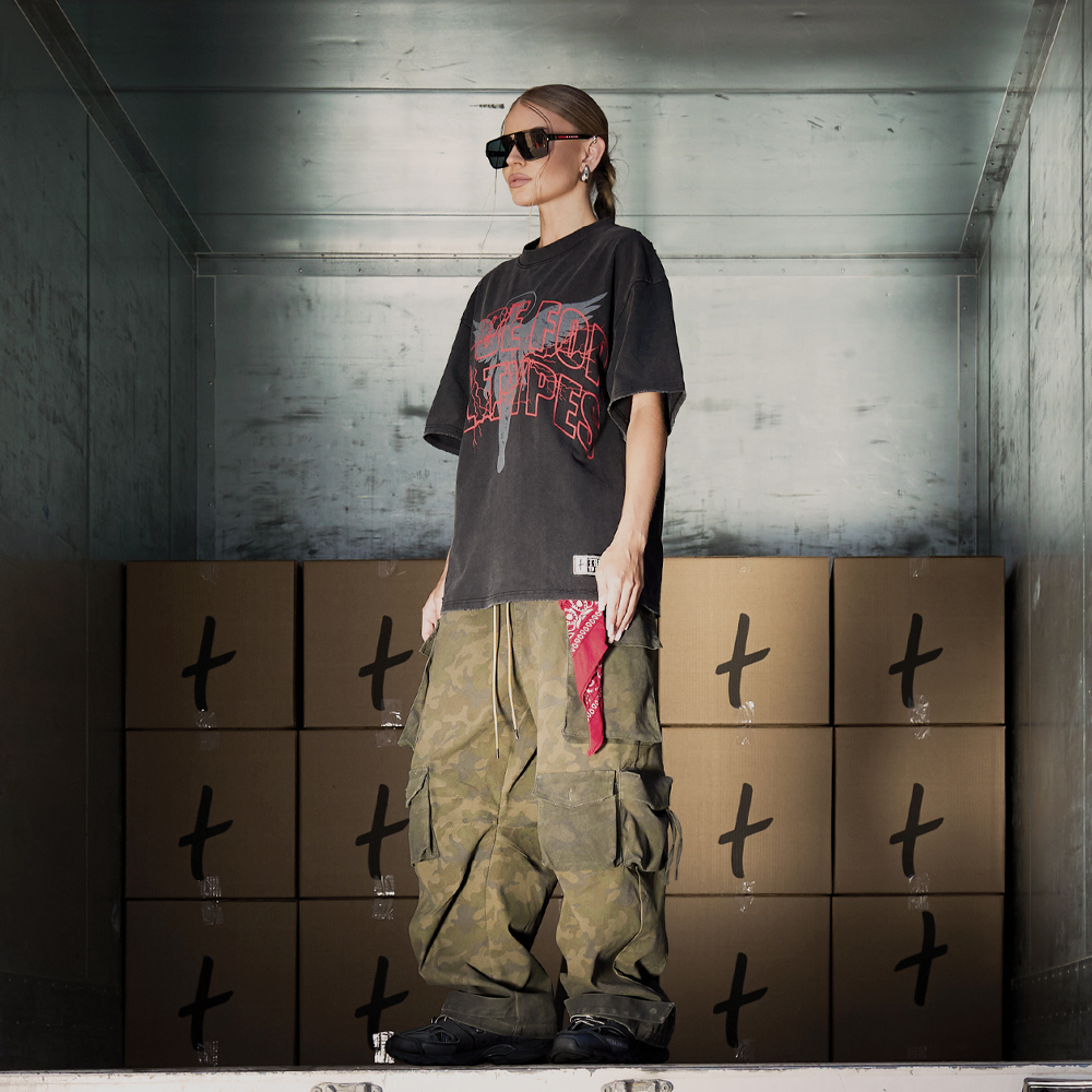 "Thunder" T-Shirt, Black#114608
