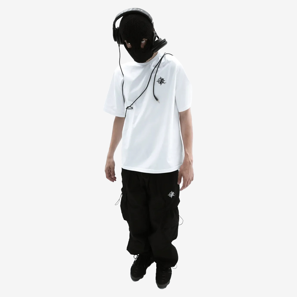 ICELAND COTTON T-Shirt, White/Black#114887