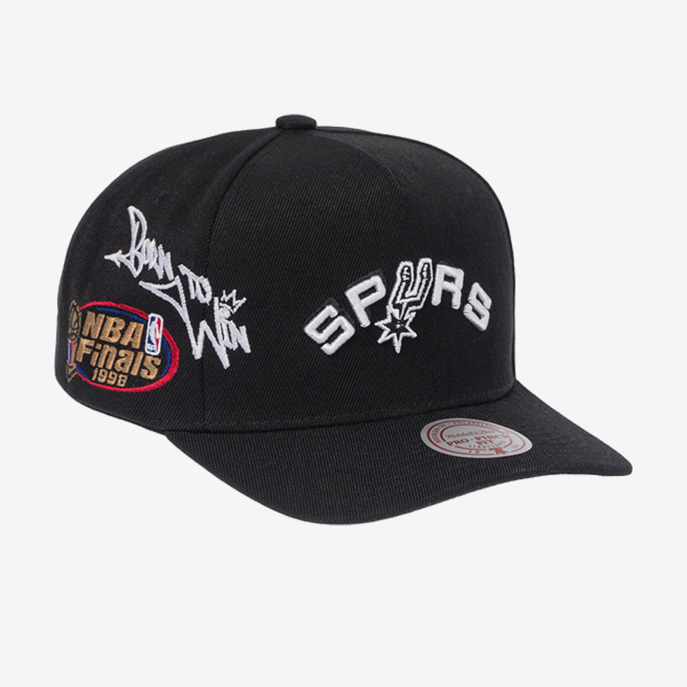 San Antonio Spurs NBA Born To Win Snapback, Black/Grey#113749