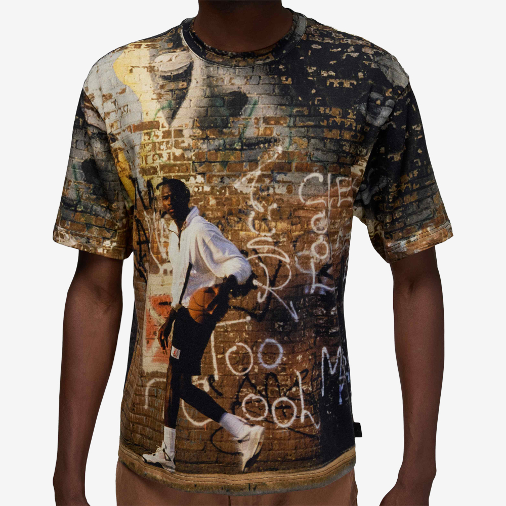 AJ 85 Graphic T-Shirt, Off Noir/Sail#113967