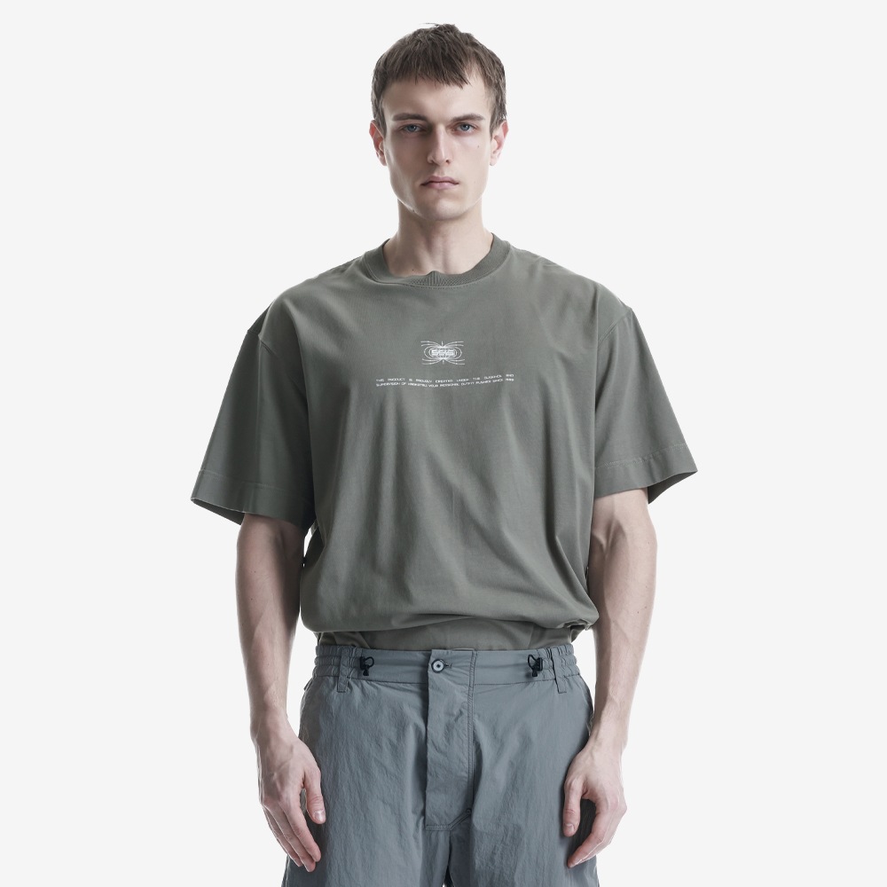 Multi-Layered Graphics Tee, Spruce Gray#111944