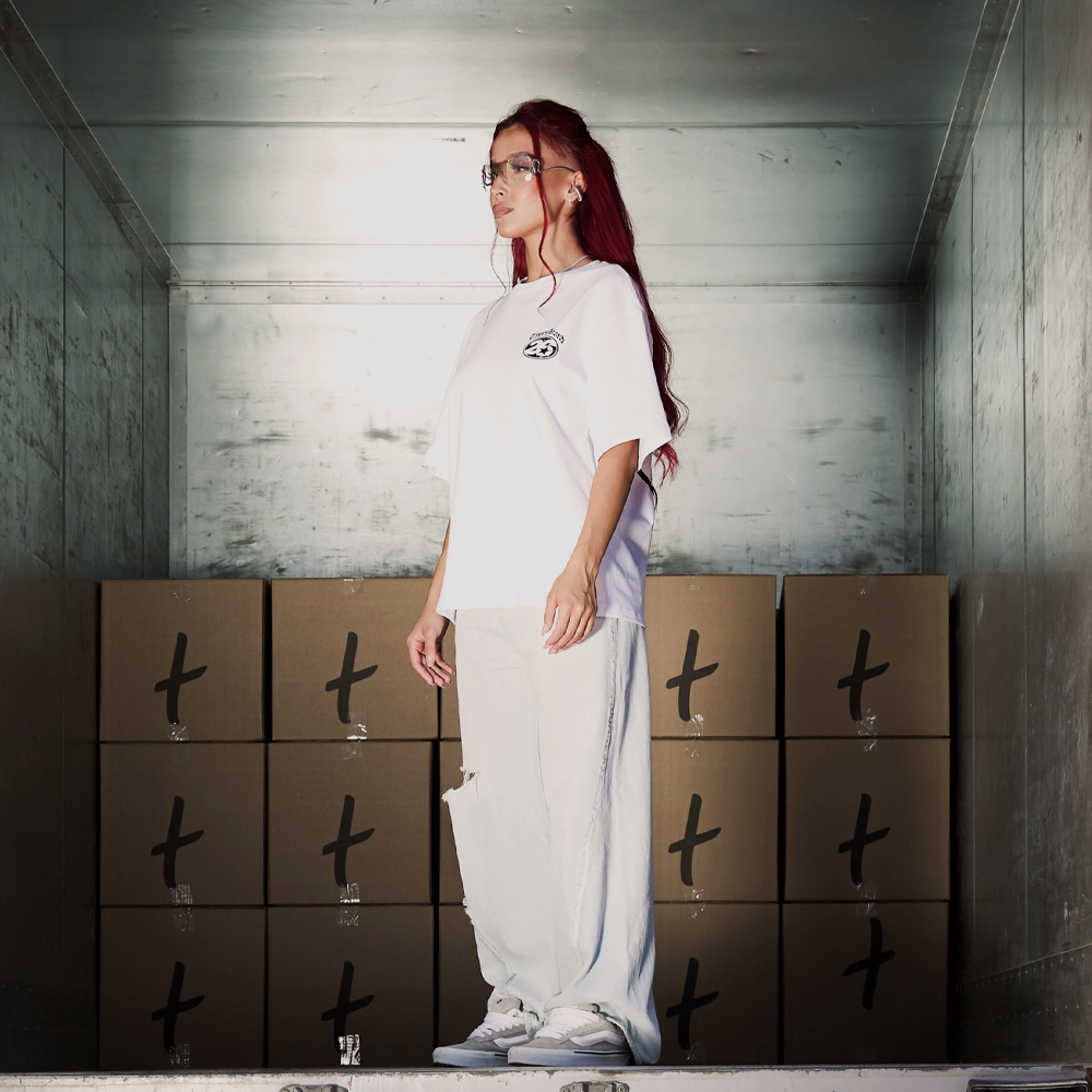 "Circle" T-Shirt, White#114601