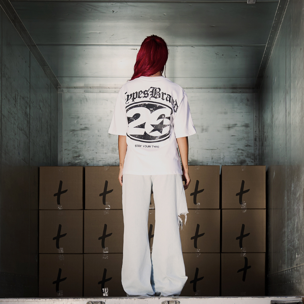 "Circle" T-Shirt, White#114602