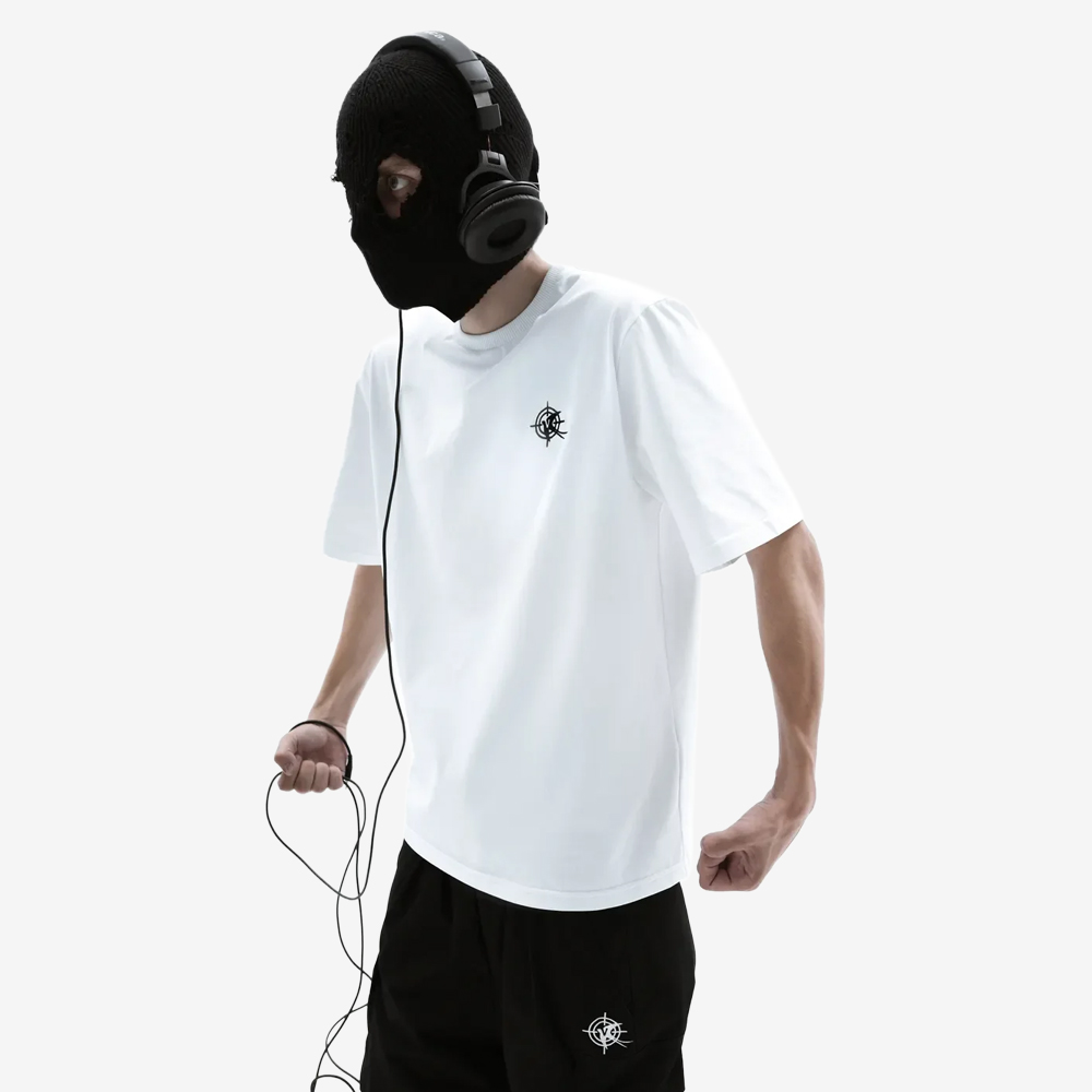 ICELAND COTTON T-Shirt, White/Black#114884