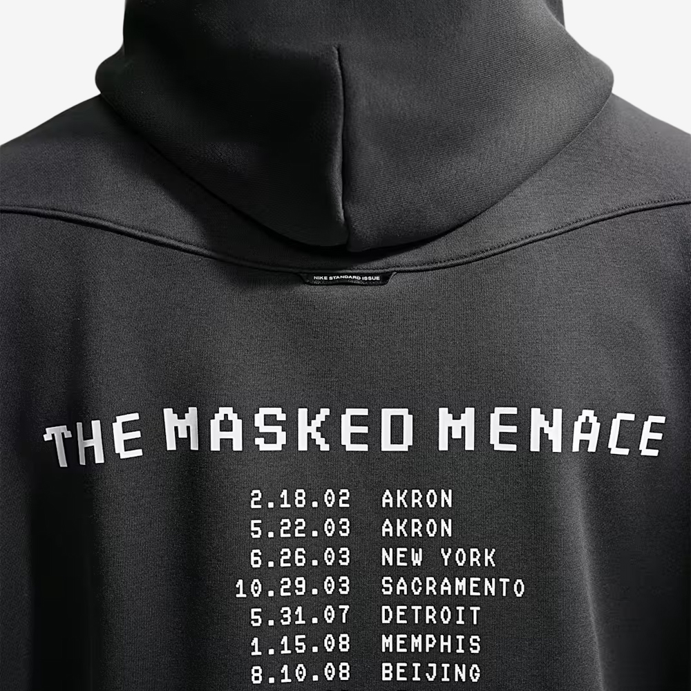 LeBron "Masked Menace" Therma-FIT Basketball Hoodie, Off Noir#113873