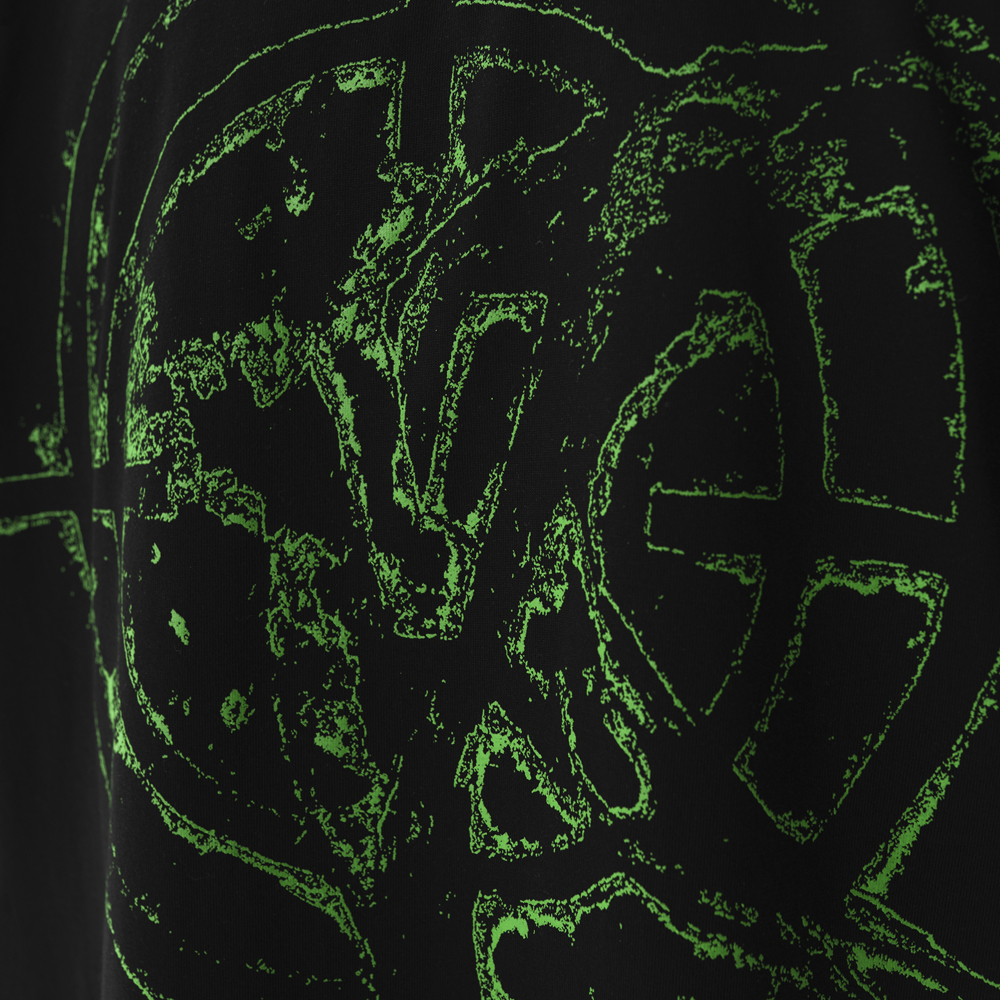 ACID Fluorescent T‑Shirt , Black/Green#114826