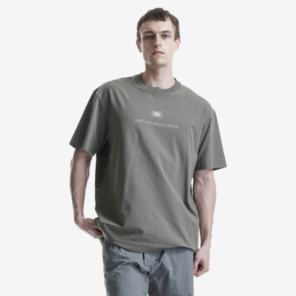 Multi-Layered Graphics Tee, Spruce Gray#111945