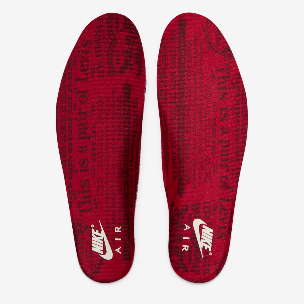Levi's x AJ 3 Retro SP, Indigo and Gym Red#115917