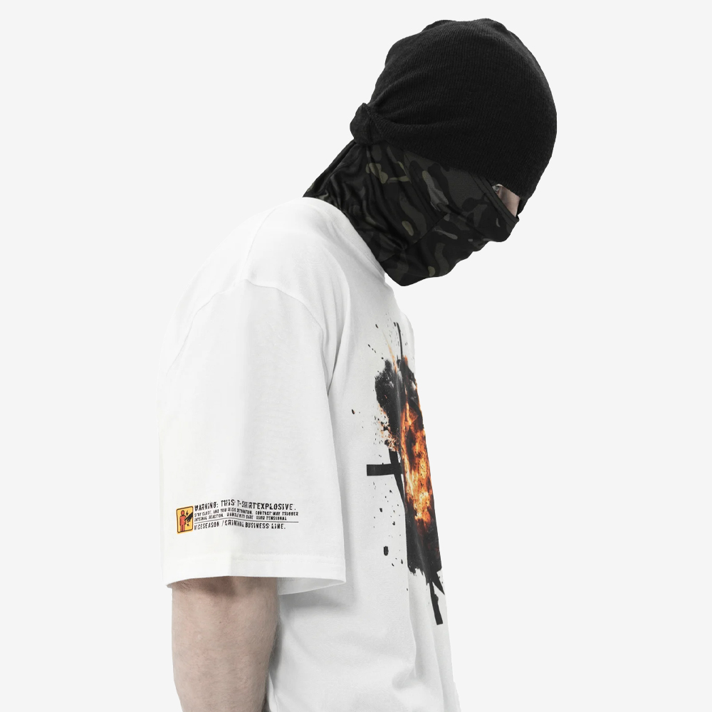 DETONATE Tee, White/Black/Orange#114842