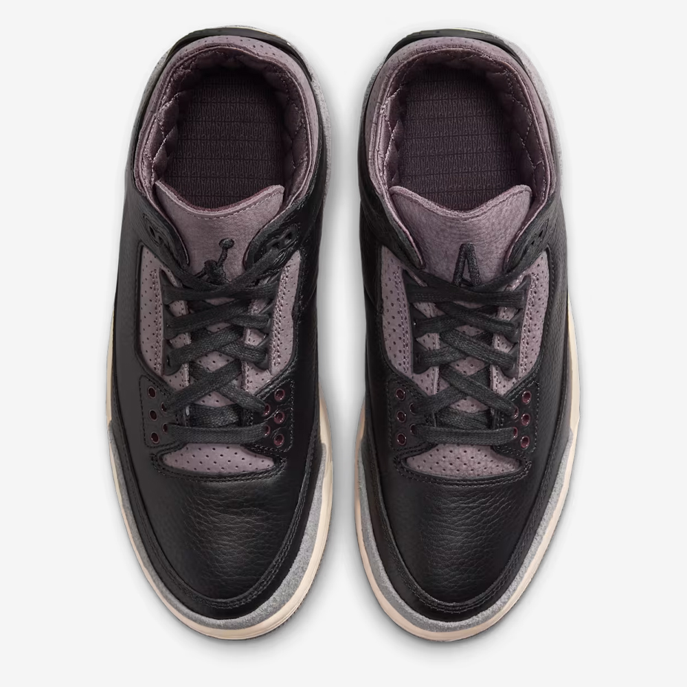 A Ma Maniére x Wmns AJ 3 Retro OG SP, Black and Flat Pewter#114696