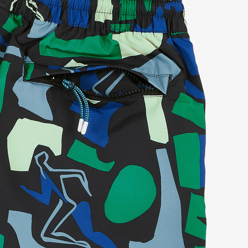 BUTTER GOODS AOP Shorts, Mineral Blue#81838