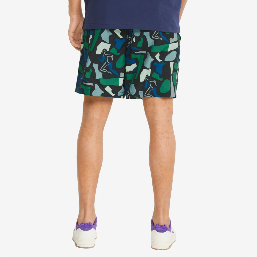 BUTTER GOODS AOP Shorts, Mineral Blue#81840