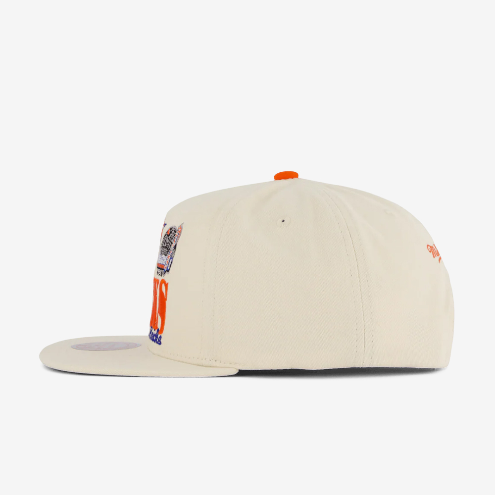 New York Knicks NBA Reframe Retro Snapback, Off White#113685