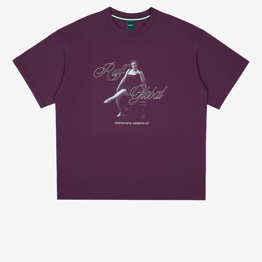 "RUSSIAN CHANSONETTE" T-Shirt, Purple#114930