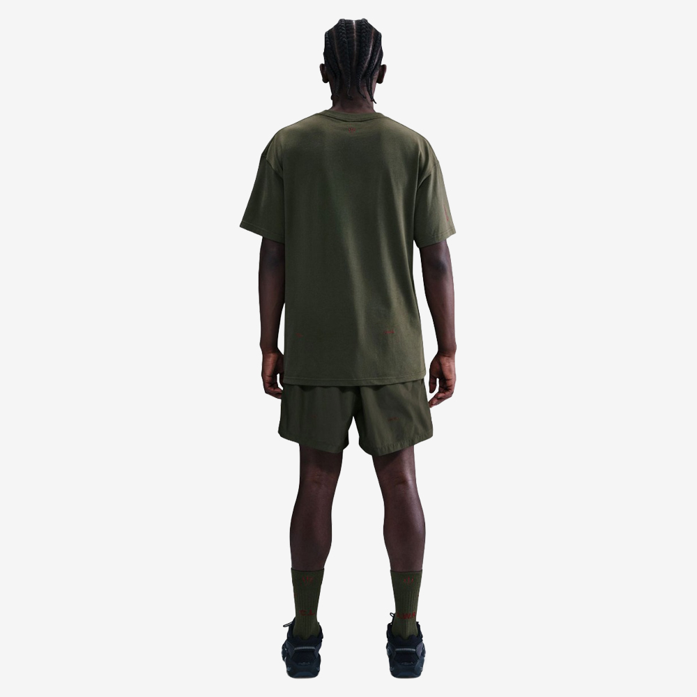NOCTA Cardinal Nylon Shorts, Cargo Khaki/Team Red#112633
