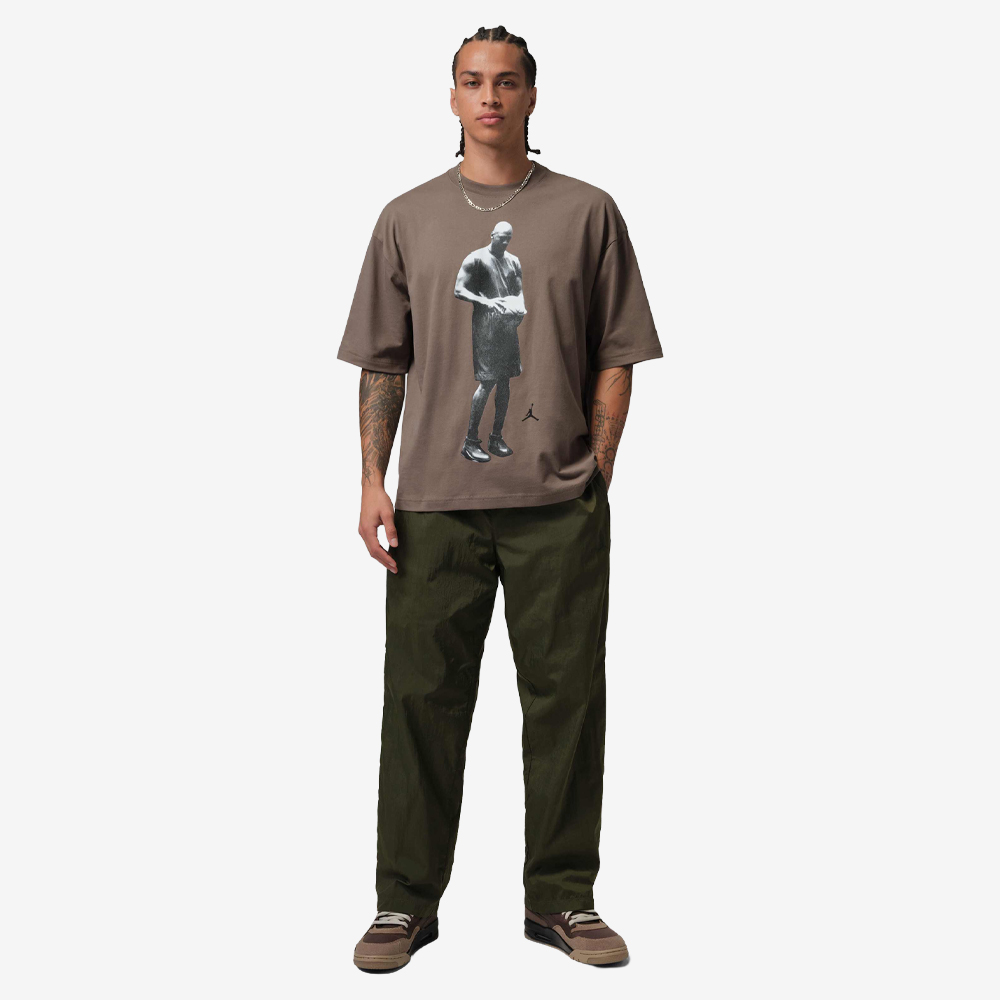 Sport MJ Standing Dri-FIT T-Shirt, Olive Grey/Black#113789