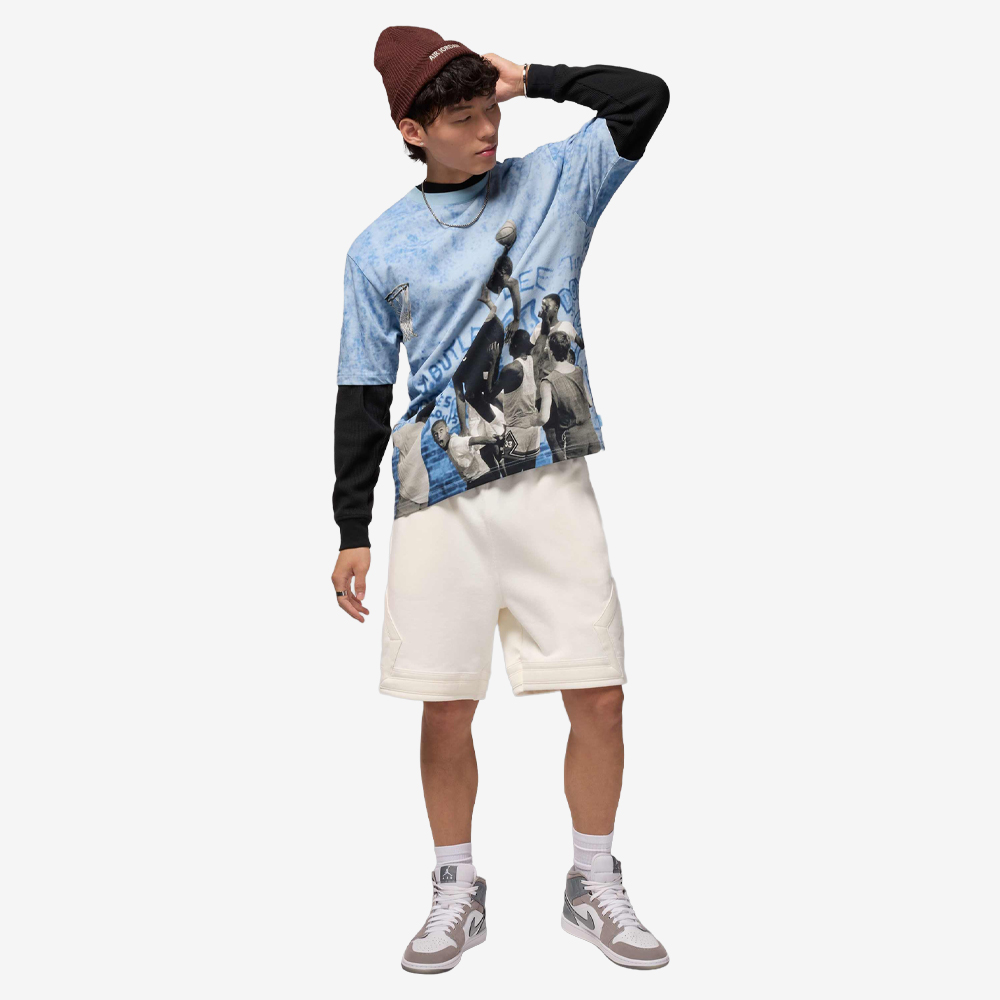 AJ 85 Playground Dunk Graphic T-Shirt, Cirrus Blue/Black#113945