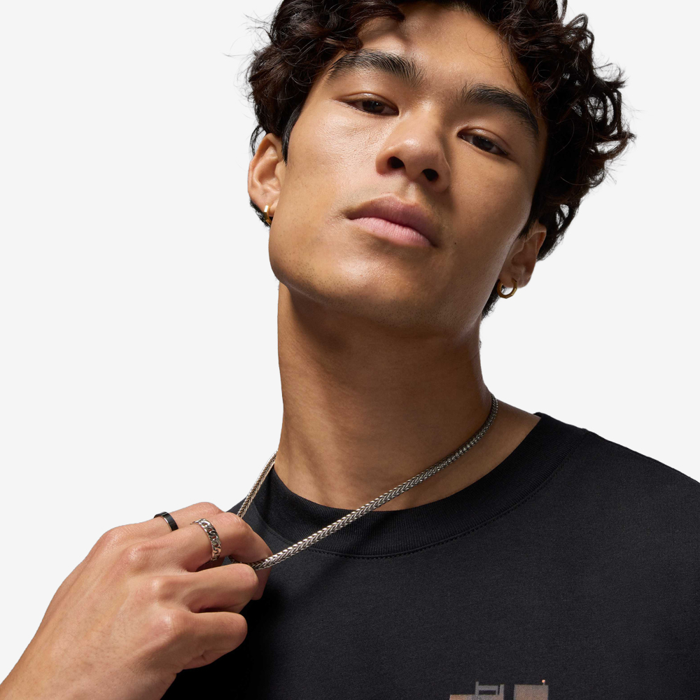 Night City Lights T-Shirt, Black#113992
