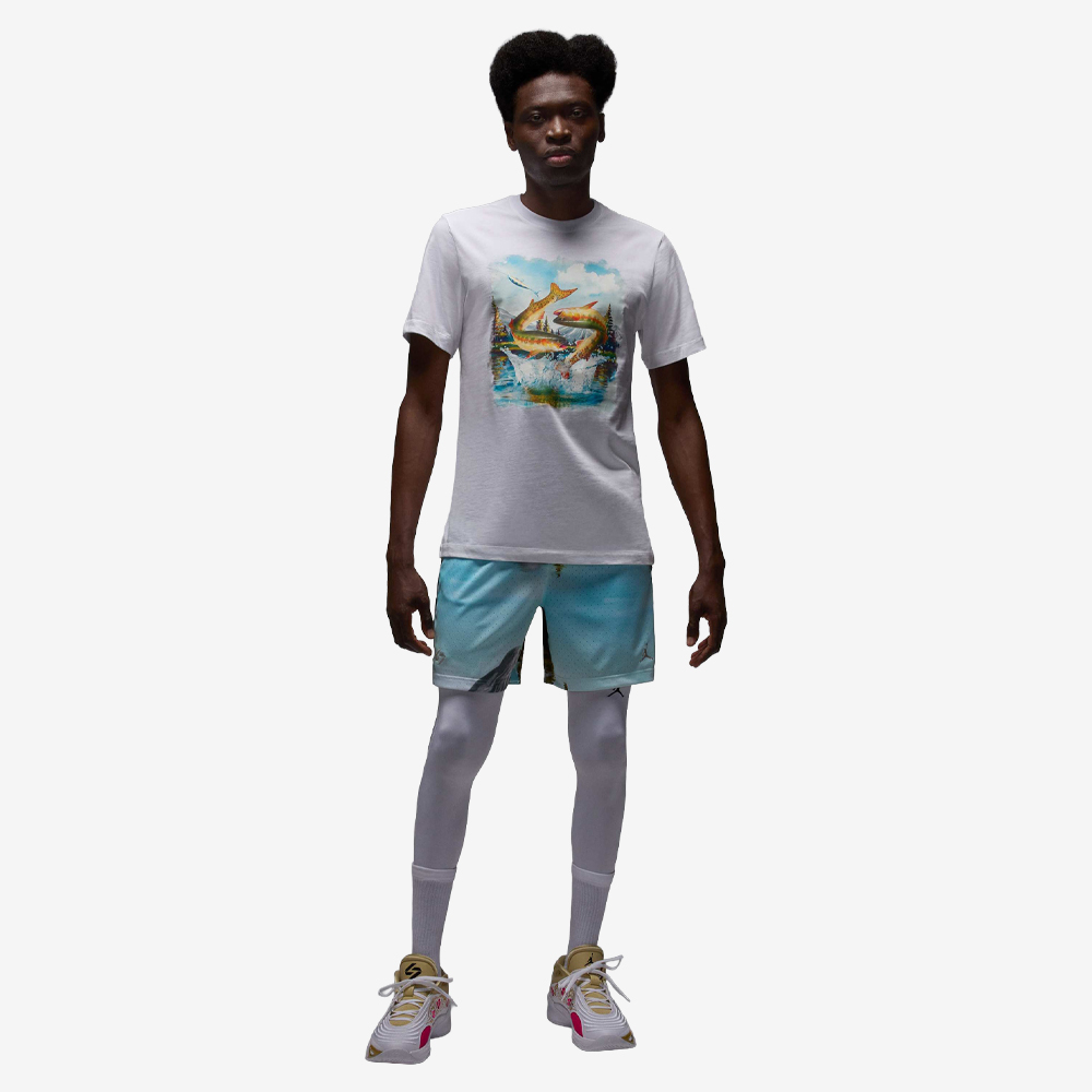 Luka Gone Fishing T-Shirt, White#113442