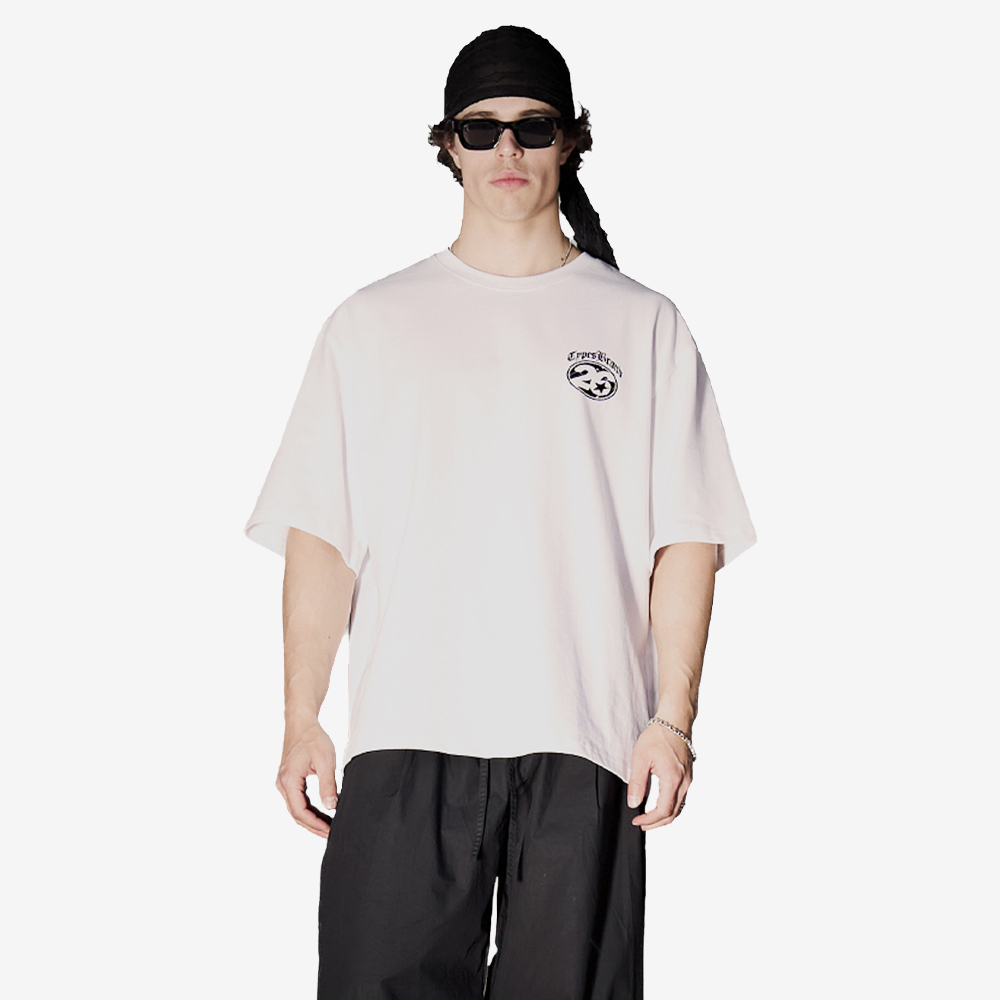"Circle" T-Shirt, White#114597