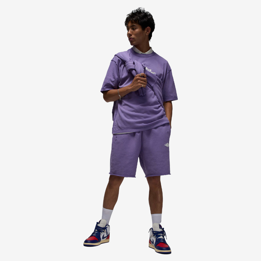 Jordan Rare Air French Terry Shorts, Purple Earth/Sail#113854