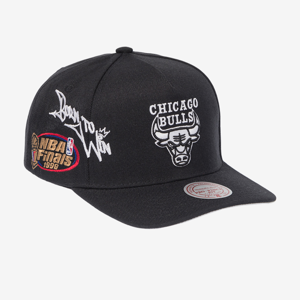 Chicago Bulls NBA Born To Win Snapback, Black/White#113675