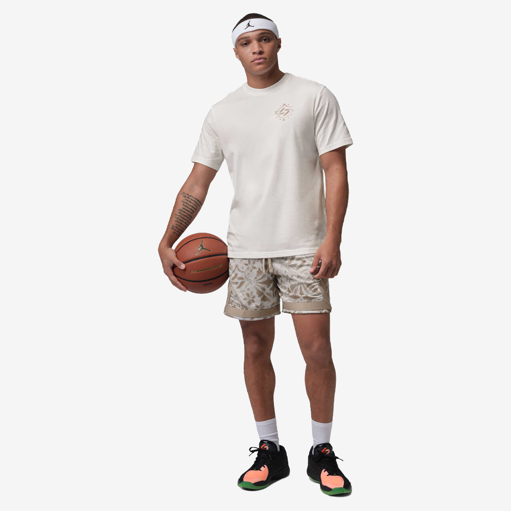 Luka Dri-FIT Diamond Shorts, Khaki/Varsity Red#113795