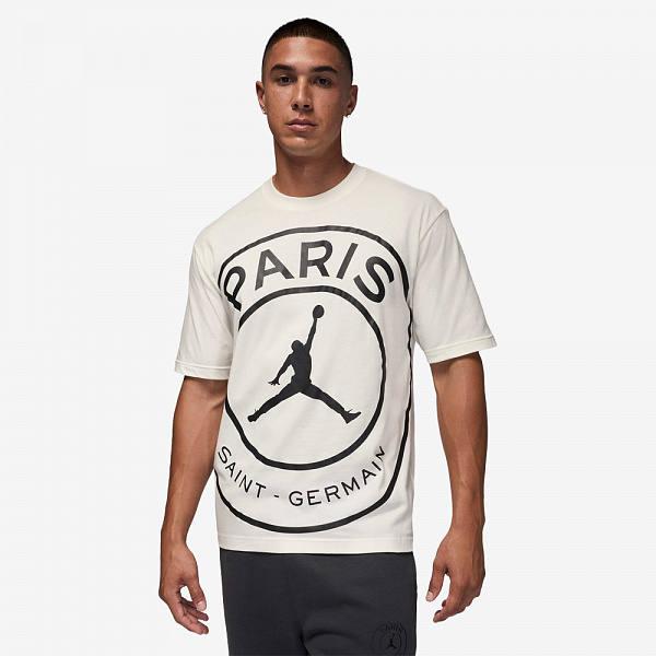 PSG x Air Jordan Large Graphic T-Shirt, Sail