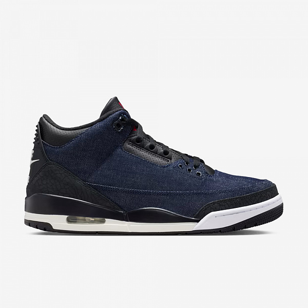 Levi's x AJ 3 Retro SP, Indigo and Gym Red