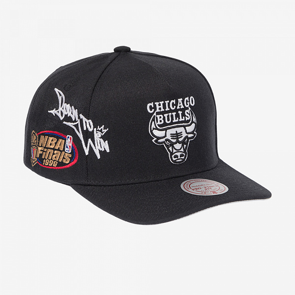 Chicago Bulls NBA Born To Win Snapback, Black/White