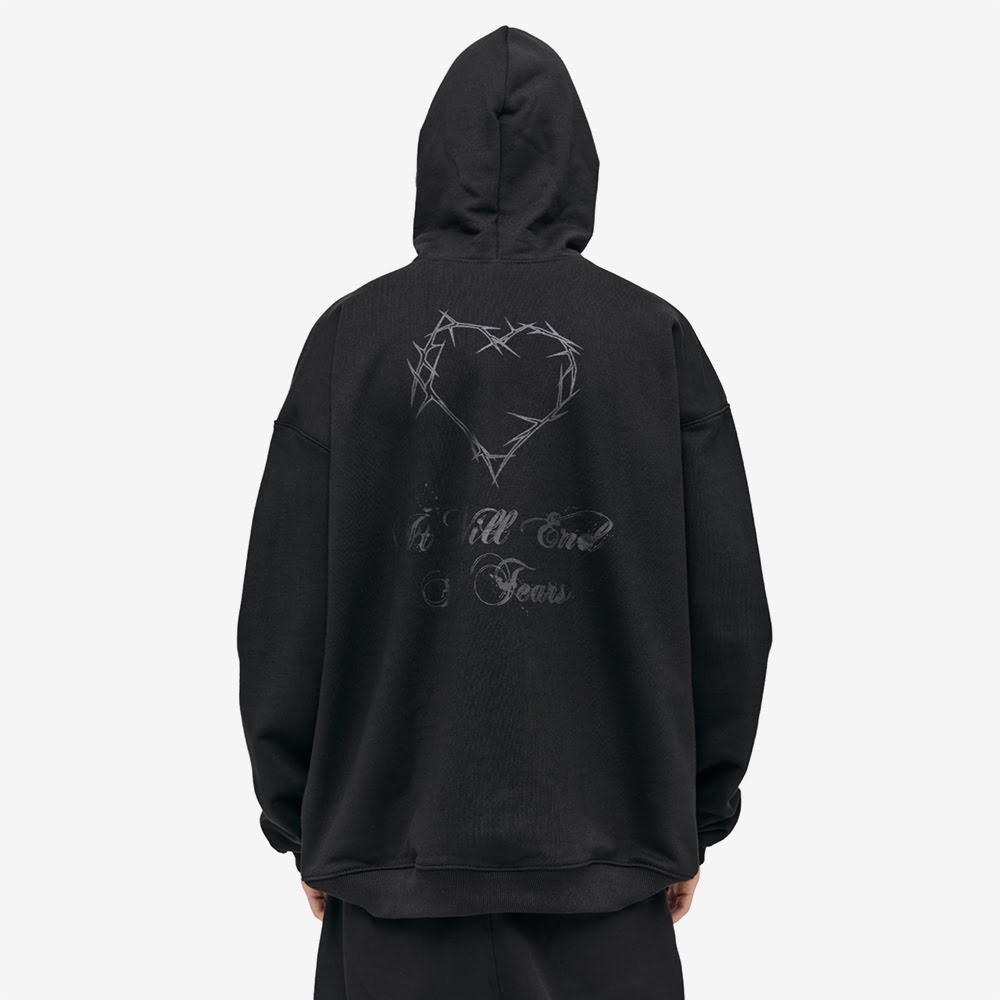 It Will End Hoodie, Black#93080
