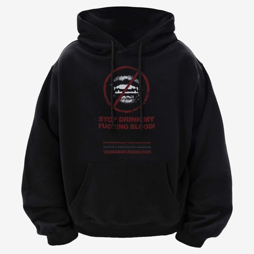 ANTIBITE Hoodie, Black/Red#113054