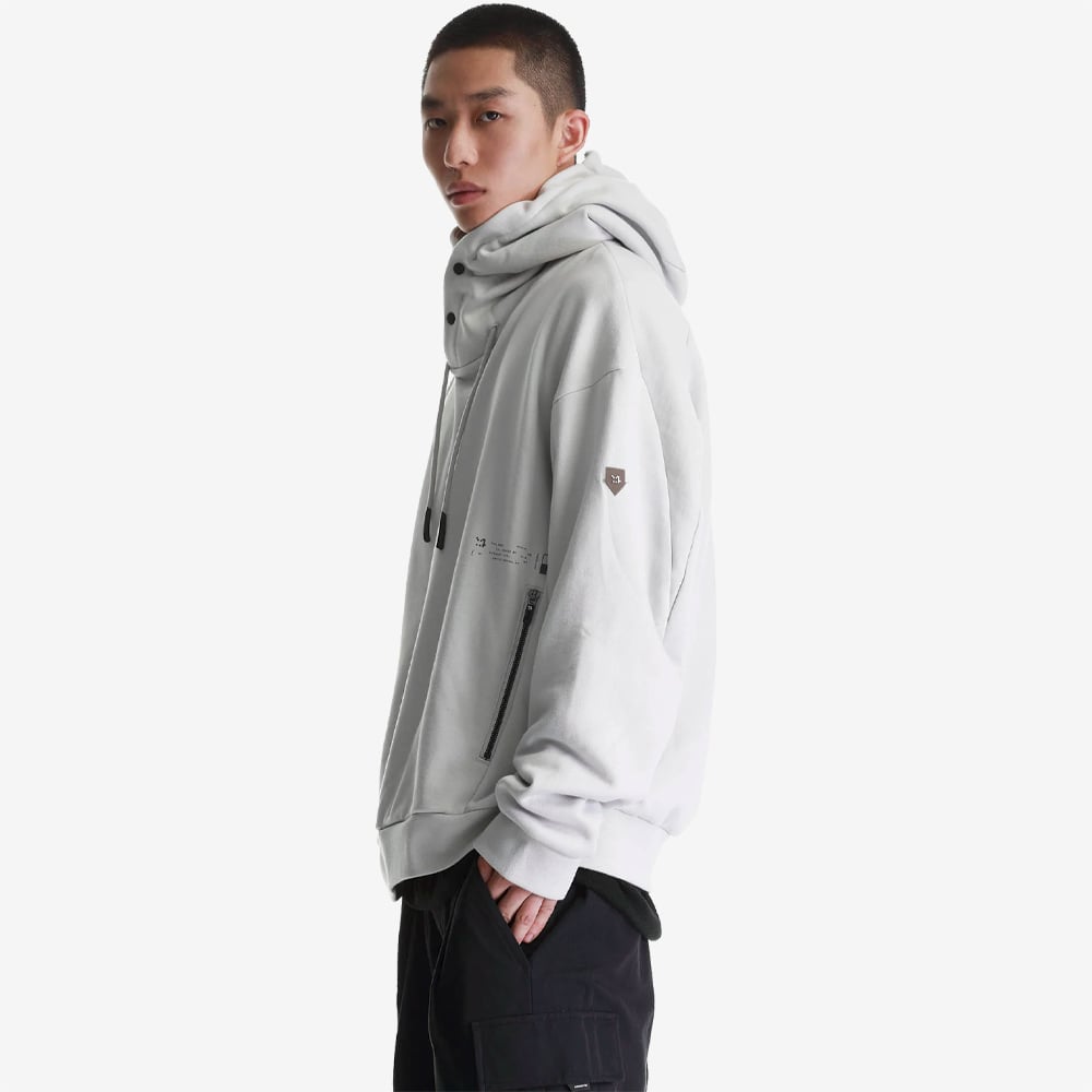 FRISSON Pull-Over Hoodie, Light Grey#93699