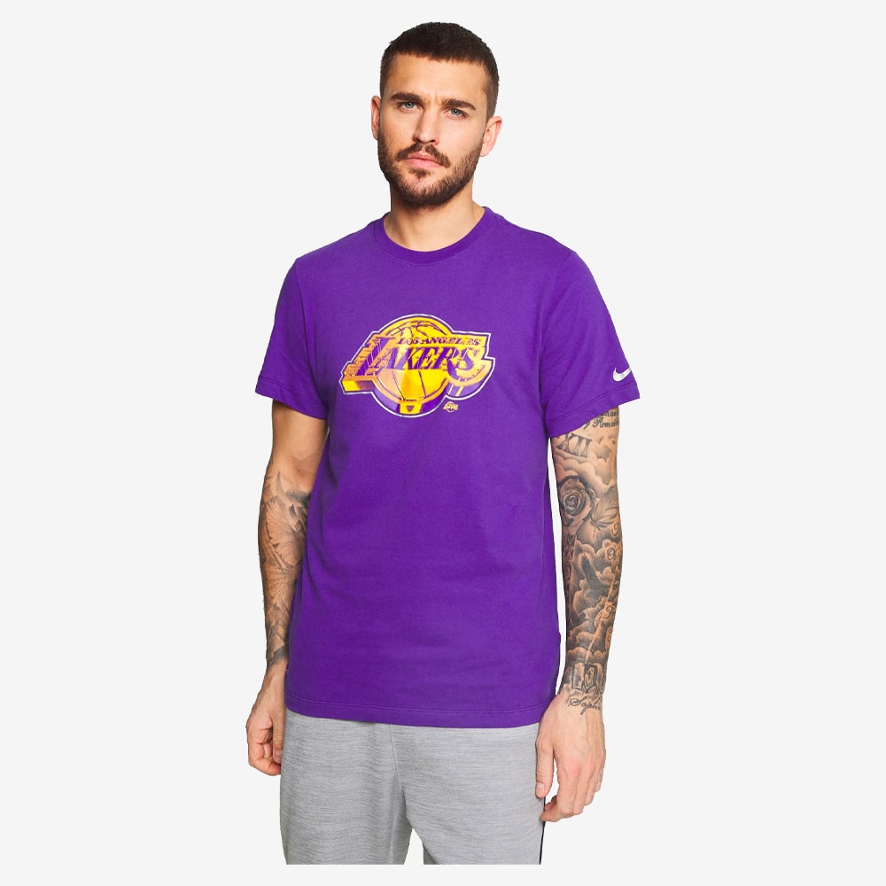 Los Angeles Lakers Dry Tee Chrome Logo, Court Purple#63365