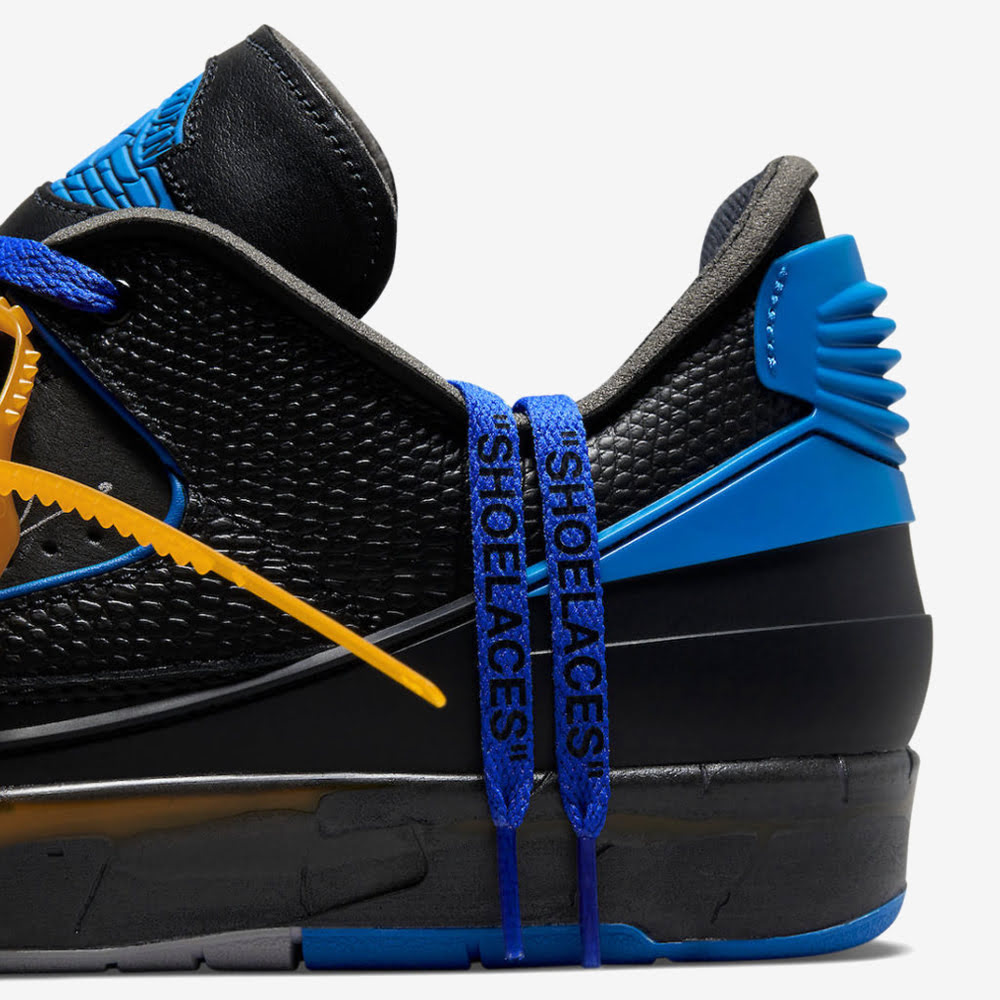 Off-White™ x AJ 2 Retro Low SP, Black/Varsity Royal#85666