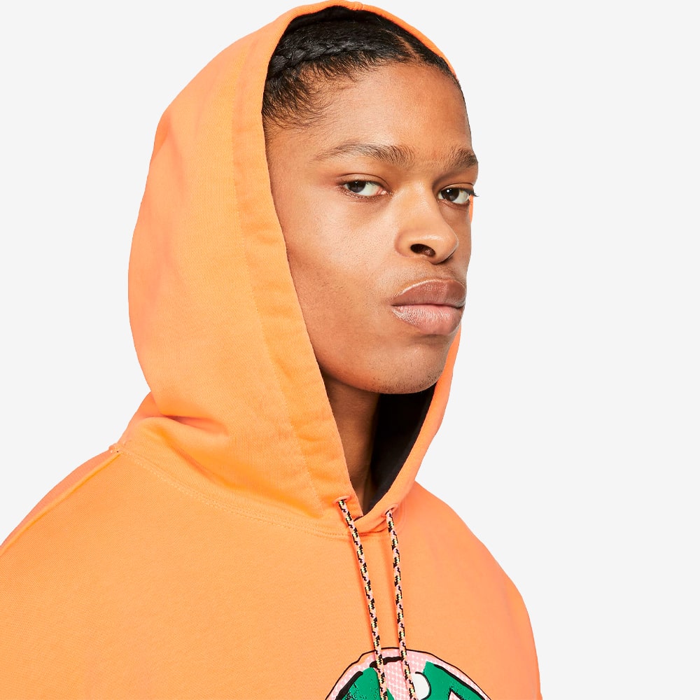 Sport DNA Washed Pullover Hoodie, Atomic Orange#71461