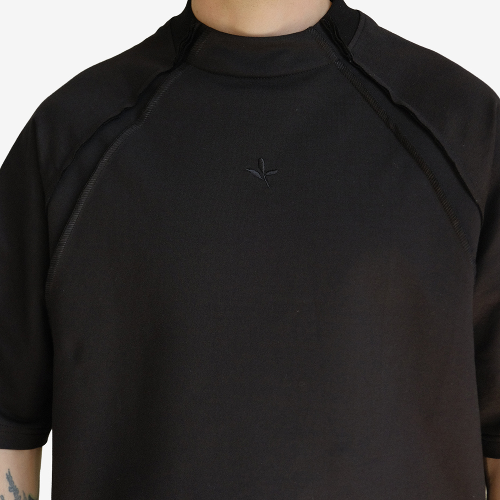 Capsule "in   air" Cotton T-Shirt, Black/Black#112824