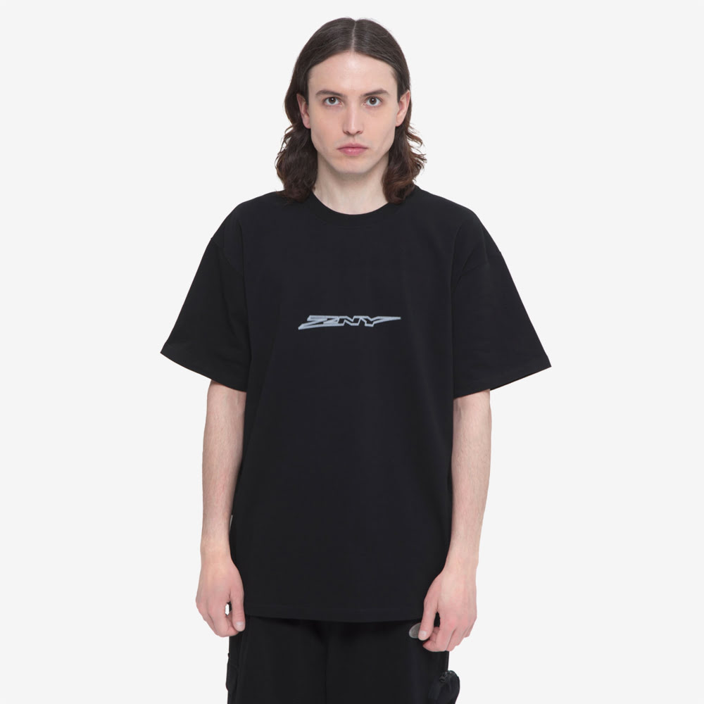 Large Logo Tee, Black/White#88655