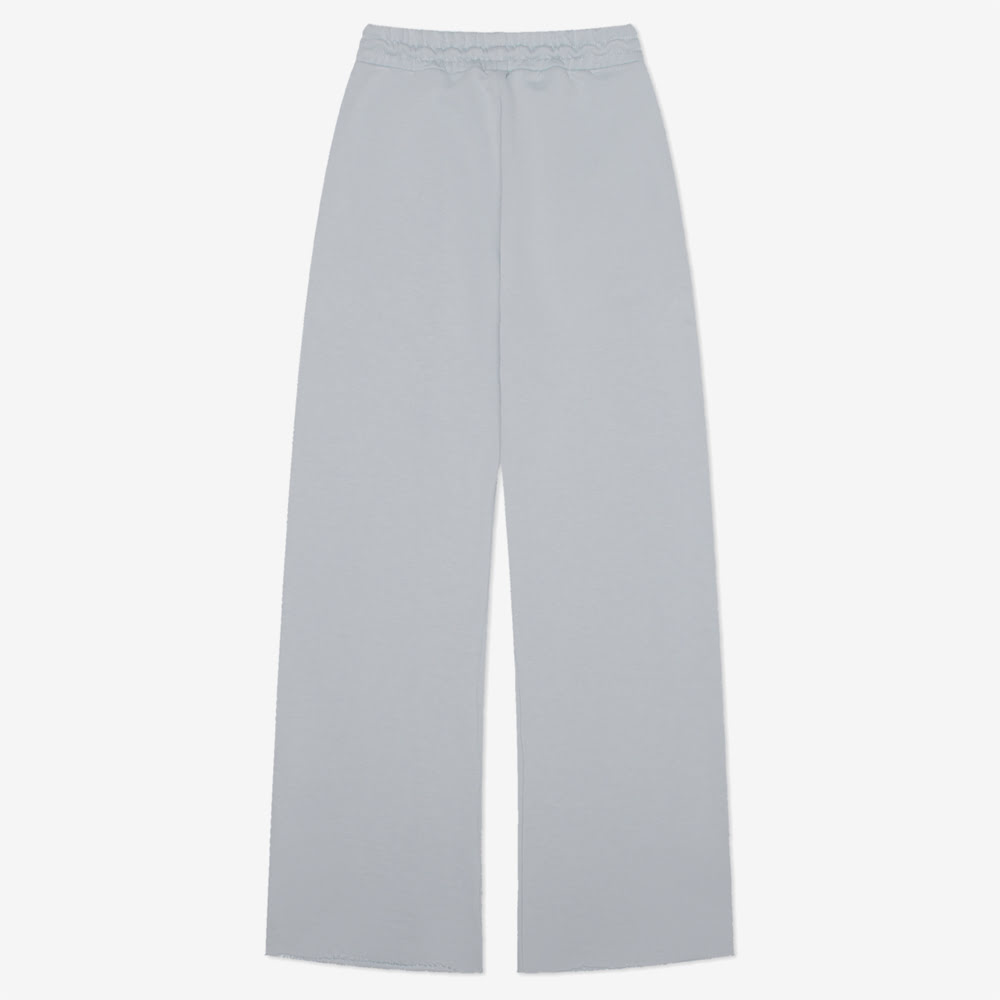 Wide PVC Logo Pants, Grey#93170