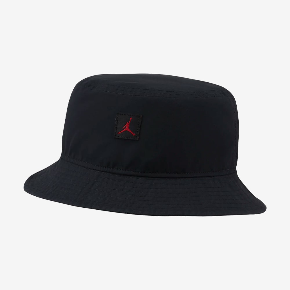 Jumpman Bucket Washed Cap, Black/Gym Red